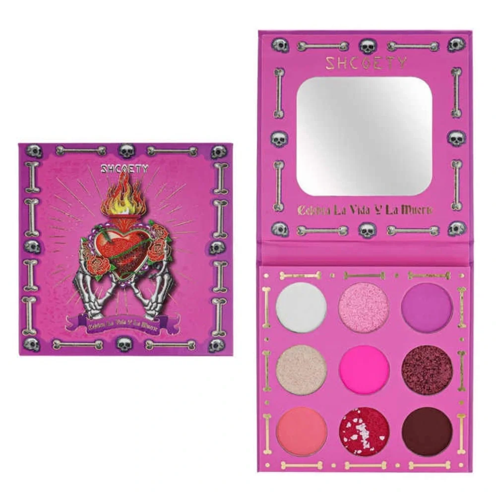 Pink Skull 9-Colors Eyeshadow Palette